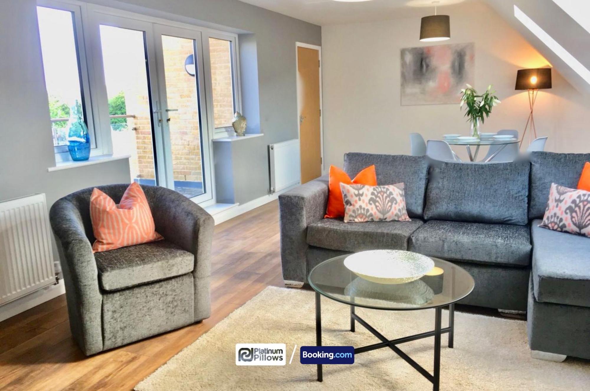 Modern Oxford 1Br Apt, Contractor & Family Accommodation, Near Oxford Hospitals And Science Park Екстер'єр фото